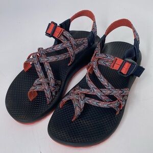 Chaco ZX/1 Classic Strappy Adjustable Toe Loop Multicolor Outdoor‎ Sandals Sz 8